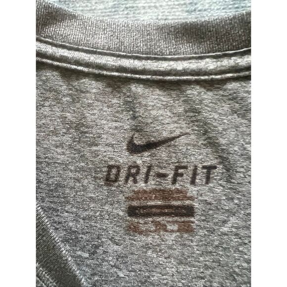 Nike Heathered Gray Athletic Long Sleeve Shirt Men's XXL - Picture 4 of 7